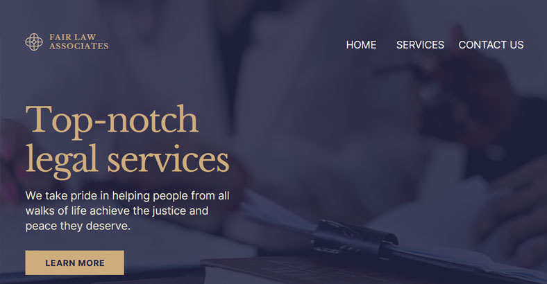 Legal Services Website