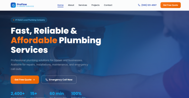 Plumbing Website 