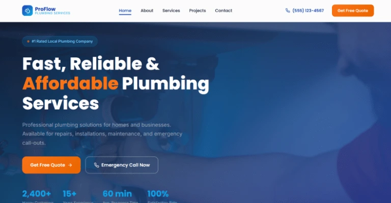 Plumbing Services Website